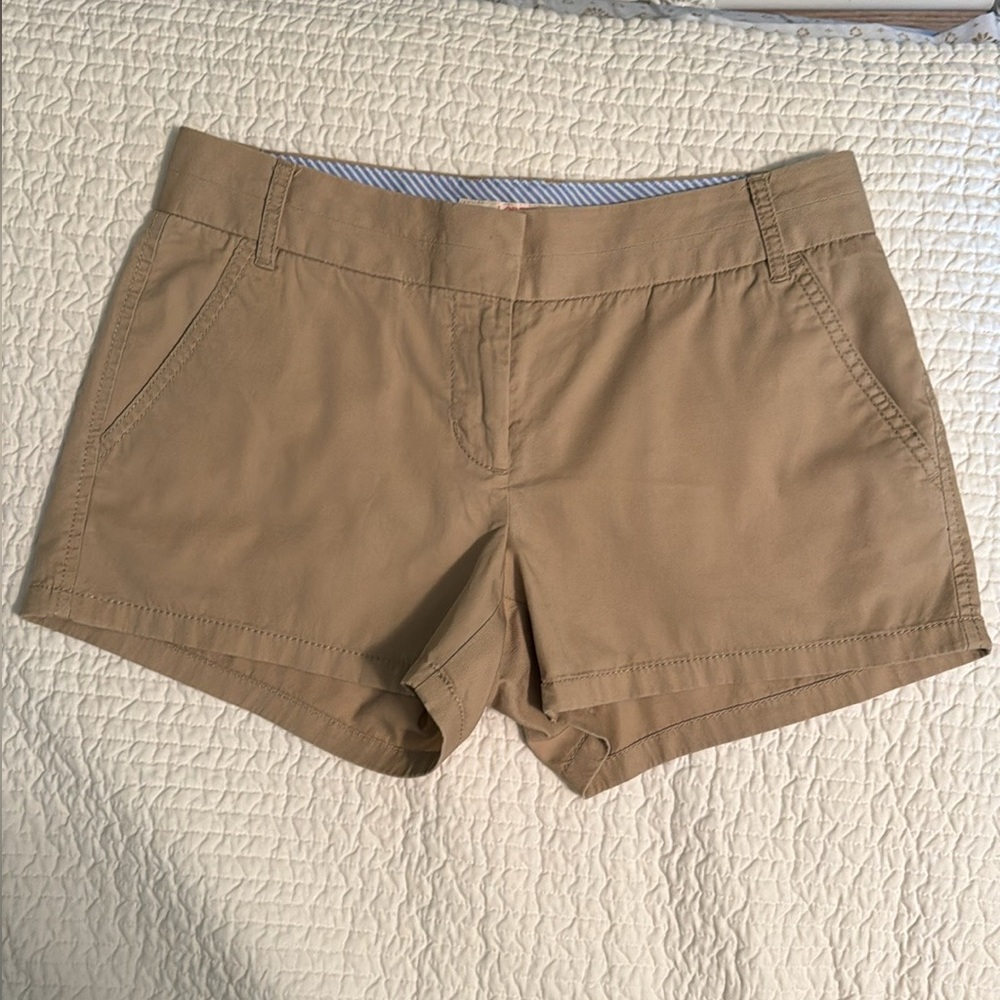 J Crew Tan Khaki Chino Shorts, S 2
